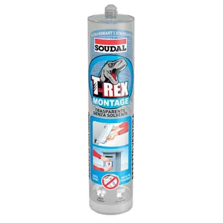 Adesivo Sigillante T Rex Trasparente Soudal 295 G - 2