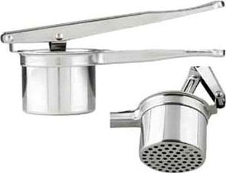 Schiacciapatate in Acciaio Inox Fori Ø 2,5 Mmmm Omac - 2