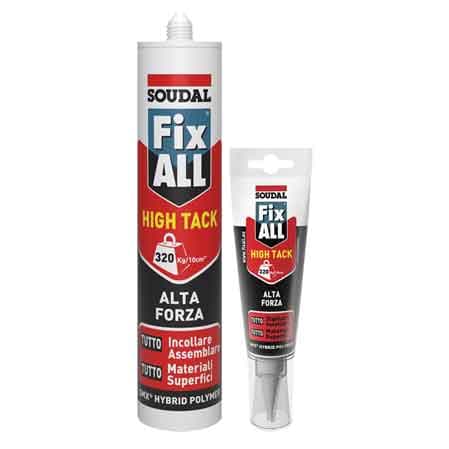 Adesivo Sigillante Fix All High Tack Soudal 125 ml Bianco - 2
