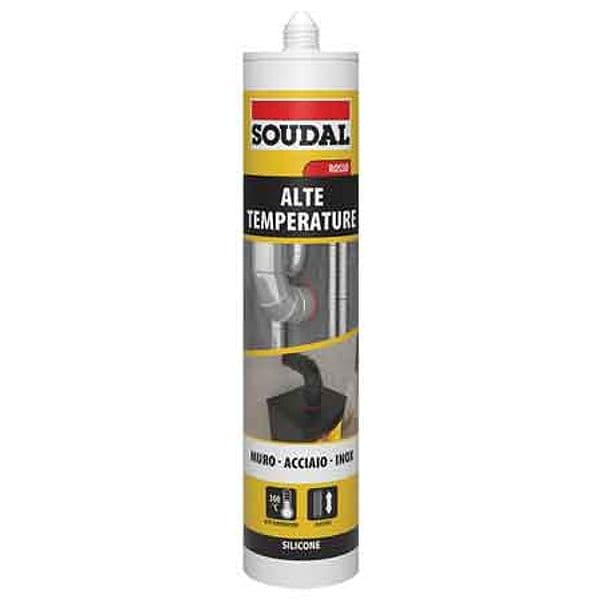 Silicone Alte Temperature Soudal 310 ml Rosso