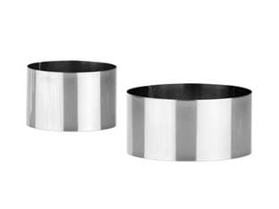 Impiattatore in Acciaio Inox PZ.2 Grandchef 7,5 cm 10,5 PZ.2 2 Pezzi - 2