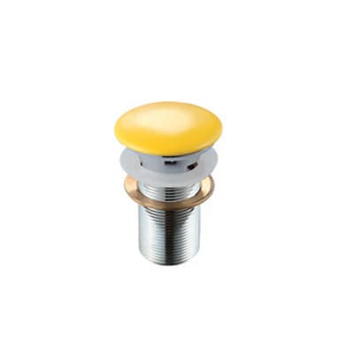 Piletta Scarico Click Clack Lavabo Fancy con Troppo Pieno Dh Giallo - 2