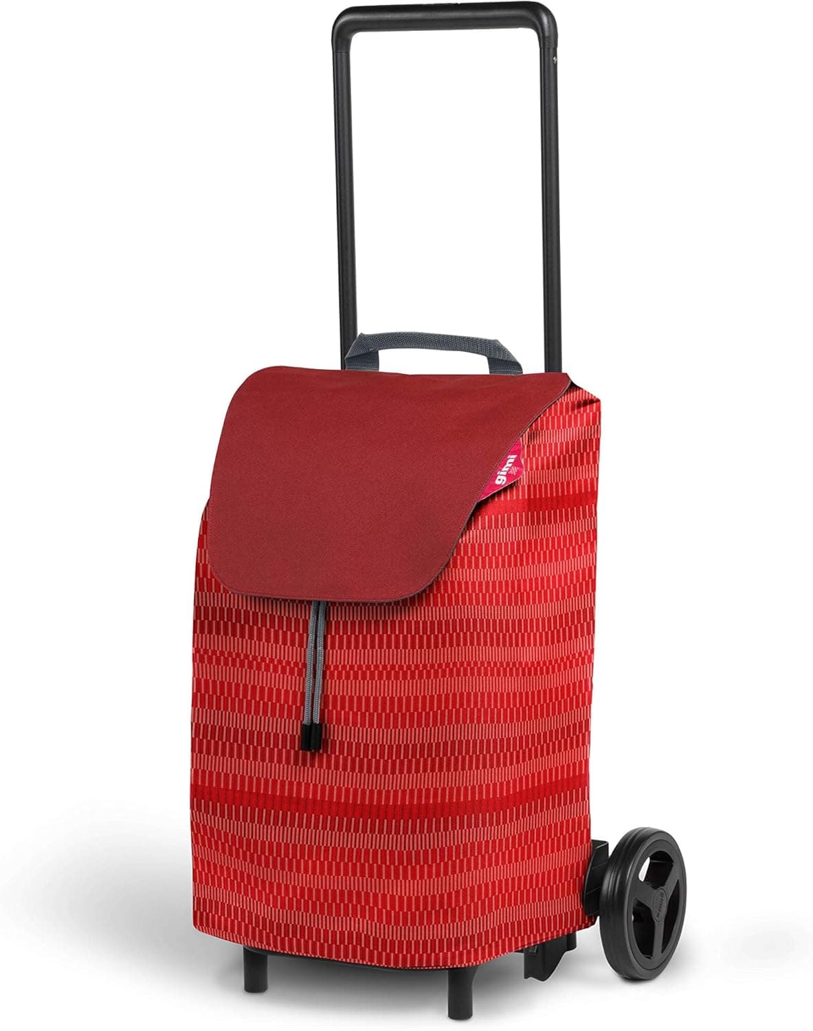 Carrello Spesa Easy Capacità 40 Litri Rosso Struttura Acciaio Pieghevole - 2