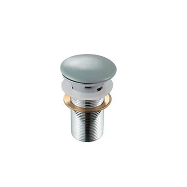 Piletta Scarico Click Clack Lavabo Fancy con Troppo Pieno Dh Grigio Cemento - 2