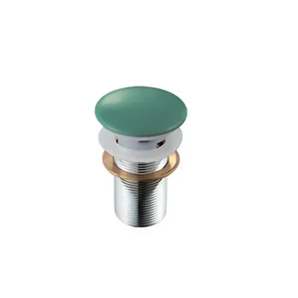 Piletta Scarico Click Clack Lavabo Fancy con Troppo Pieno Dh Verde Foresta - 2
