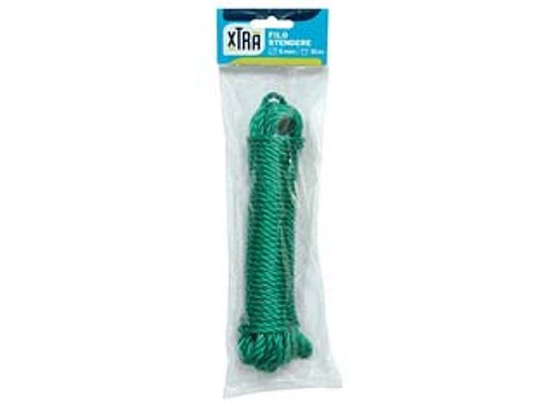 Filo Stendere Colorato Lunghezza 10 m Xtra 6 Pezzi - 2