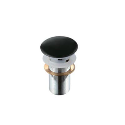 Piletta Scarico Click Clack Lavabo Fancy con Troppo Pieno Dh Nero - 2