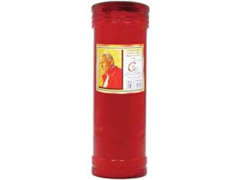 Cero Votivo Papa Giovanni Ø 8 mm CMX21H. 400 g Durata 86 Ore Circa 12 Pezzi - 2