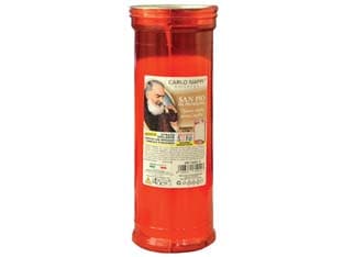 Cero Votivo San Pio Ø 6,5 mm CMX21H. 320 g Durata 70 Ore Circa 30 Pezzi - 2