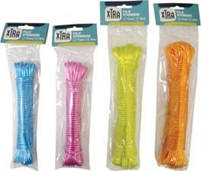 Cavo Stendibiancheria Colorato Ø 3 mm x 10 m Xtra 10 Pezzi