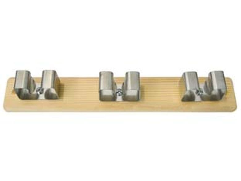 Appendiscopa Lux Noce con 3 Ganci Acciaio Inox 260 MMX50H 6 Pezzi - 2