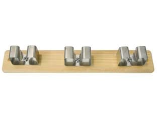 Appendiscopa Lux Noce con 3 Ganci Acciaio Inox 260 MMX50H 6 Pezzi - 2