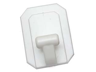 Ganci Giganti Adesivi in Plastica Bianchi 58 MMX78H 25 Pezzi - 2