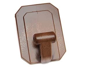 Ganci Giganti Adesivi in Plastica Marroni 58 MMX78H 25 Pezzi - 2