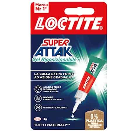 Colla Super Attak Gel Riposizionabile 3 Gr Loctite - 2
