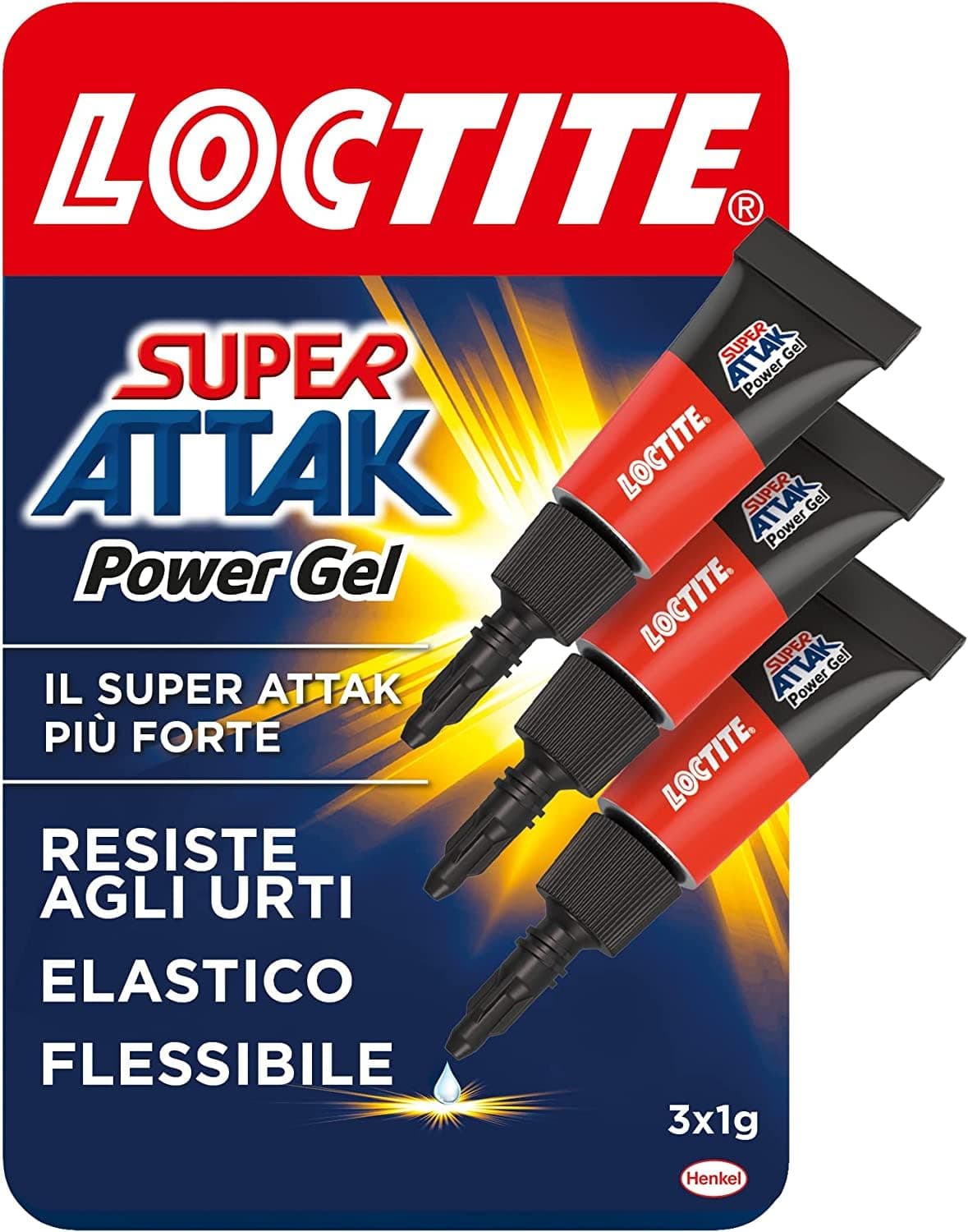 Colla Super Attak Power Gel Mini 3 x 1 Gr Loctite - 2
