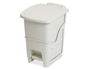 Pattumiera Rattan Bianco 18 l ART.441 28 CMX35X40H. 18 l Dea Home 10 Pezzi - 2