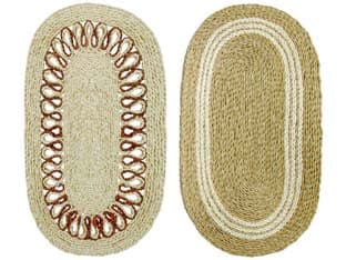 Zerbino Ovale Treccia in Paglia 45 CMX75 Spessore 15 mm Xtra 3 Pezzi - 2