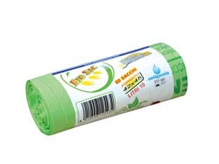 Sacco Pattumiera Biodegradabile e Compostabile 50 CMX60, Rotolo PZ.10 24 - 2
