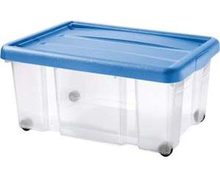 Contenitore Puzzle Box con Coperchio a Scatto e Ruote 60,5 6 Pezzi - 2