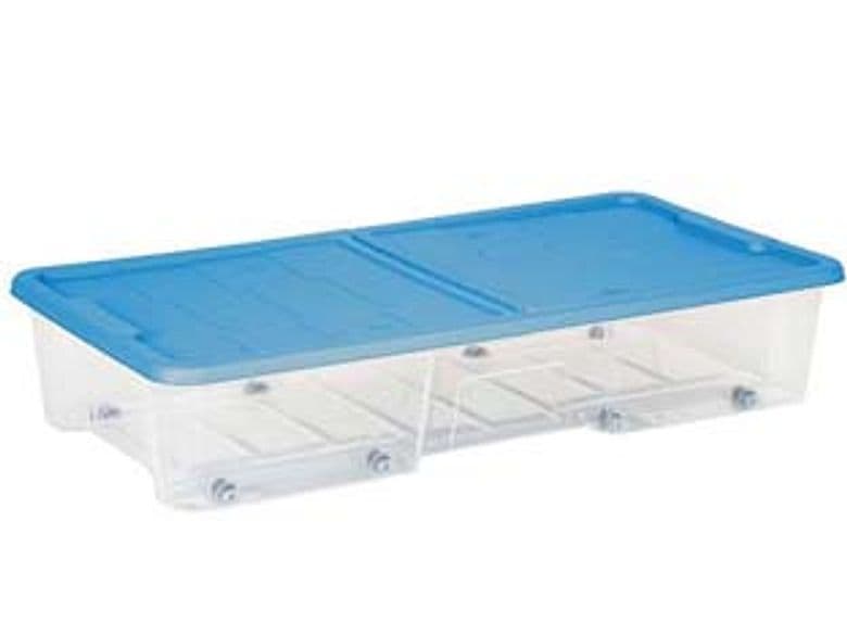 Contenitore Sottoletto Masterbox Trasparente Blu ART.511 77 12 Pezzi - 2