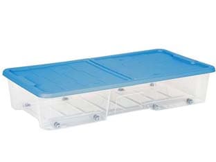 Contenitore Sottoletto Masterbox Trasparente Blu ART.511 77 12 Pezzi - 2