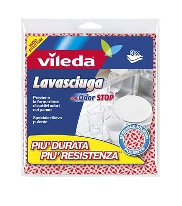 Panno Multiuso Lavasciuga 36 CMX34 Vileda 5 Pezzi