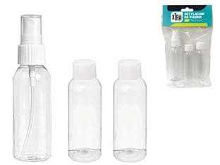 Set Flaconi da Viaggio 3 Pezzi Xtra 6 Pezzi - 2