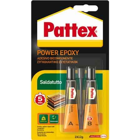 Colla Power Epoxy Saldatutto 24 Gr Pattex - 2