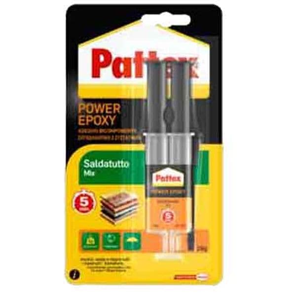 Colla Power Epoxy Saldatutto Siringa 28 Gr Pattex - 2
