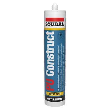 Adesivo Poliuretanico Pu Construct D4 Soudal 310 ml Marrone - 2