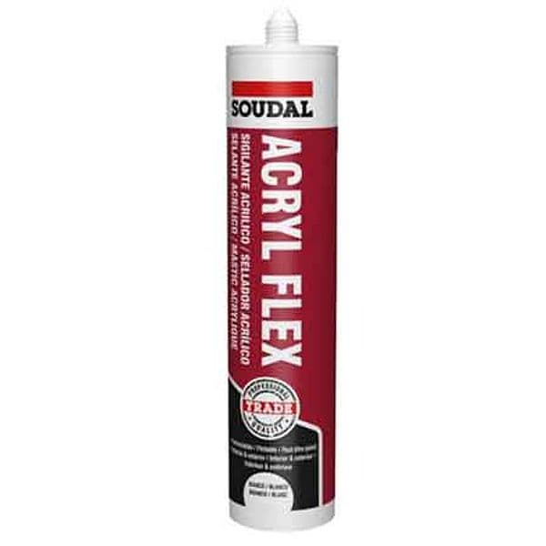 Sigillante Acrilico Elastico Acryl Flex Soudal 300 ml Bianco