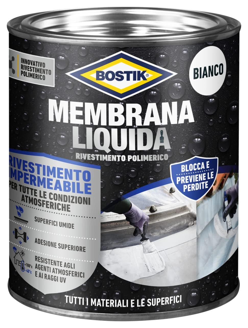 Rivestimento Polimerico Membrana Liquida Bostik 1 kg Colore Bianco - 2