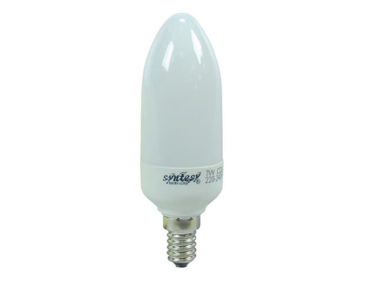 Lampada Elettronica a Oliva E14 7 W E14 2700 °k Calda Syntesy - 2