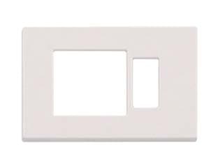 Placca Combinata Foro Schuko Quadro + 1 Posto Venus 115 MMX80H Cod 458436 - 2