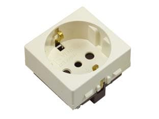 Presa Sicurezza Schuko P30 Venus 2 Poli+terra 16A Schuko P30 C 3 Pezzi - 2