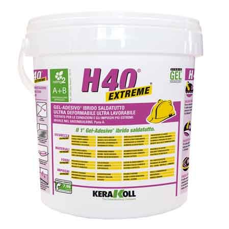 Colla per Piastrelle in Pasta H40 Extreme Kerakoll 10 kg Colore Bianco - 2