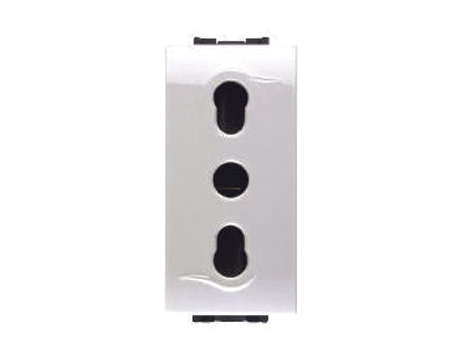 Presa Sicurezza Bivalente Aqua 2 Poli+terra 10 16A Alveoli Ø 4 mm 5 6 Pezzi - 2