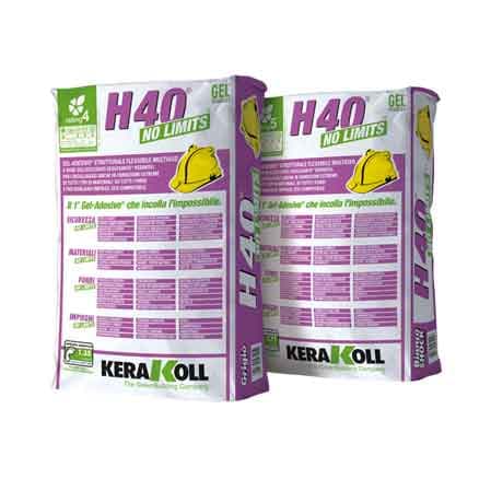Colla per Piastrelle H40 No Limits Kerakoll 25 Colore Bianco 25 kg Kerakoll - 2