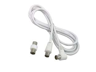 Prolunga Tv con Cavo 2 m Spina Maschio Femmina + Adattatore Maschio 5 Pezzi - 2