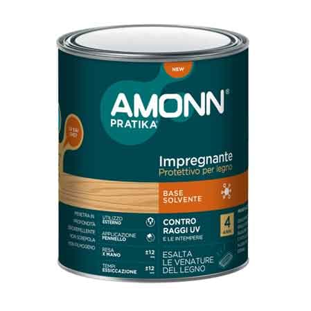 Impregnante a Solvente Amonn 2,50 l Noce Scuro - 2