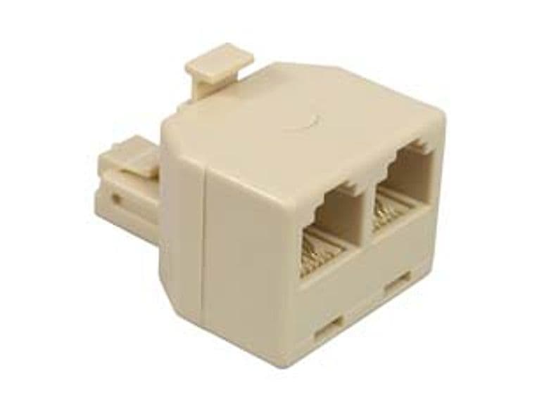 Adattatore da Spina Modulare 6 4 a 2 Prese Modulari 6 4 5 Pezzi - 2