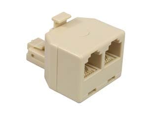Adattatore da Spina Modulare 6 4 a 2 Prese Modulari 6 4 5 Pezzi - 2