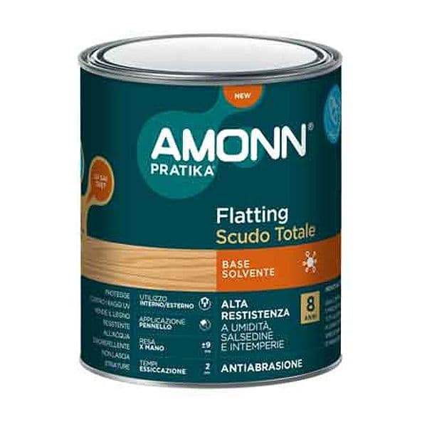 Flatting per Esterno a Solvente Scudo Totale Amonn 0,75 l Satinato - 2