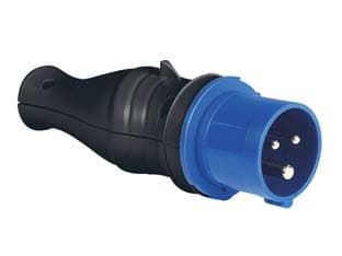 Adattatore Industriale 16A per Spina Schuko IP44 16A Blu 2 Pezzi - 2