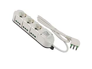 Multipresa Fanton 3 Bip. + Sch. + 6 Bip. Later. con Int. Linea Retail Triax - 2