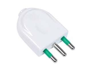 Spina Dritta 2 Poli + Terra Bianca Linea Garanti Bianca 10A 82510 10 Pezzi - 2