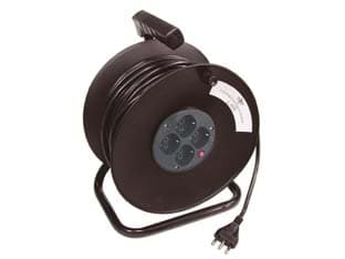 Avvolgicavo Elettrico 4 Prese Polivalenti 50 m Syntesy - 2