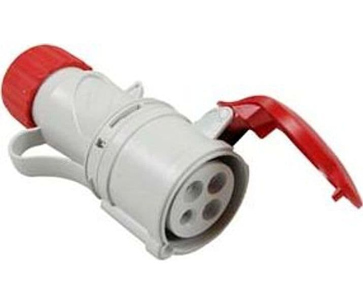 Presa Industriale Volante Argo Rossa 3P+T Cee IP44 32A Rosso 71124 Fanton