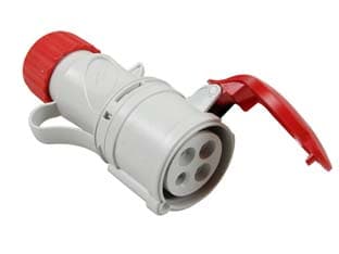 Presa Industriale Volante Argo Rossa 3P+T Cee IP44 32A Rosso 71124 Fanton - 2